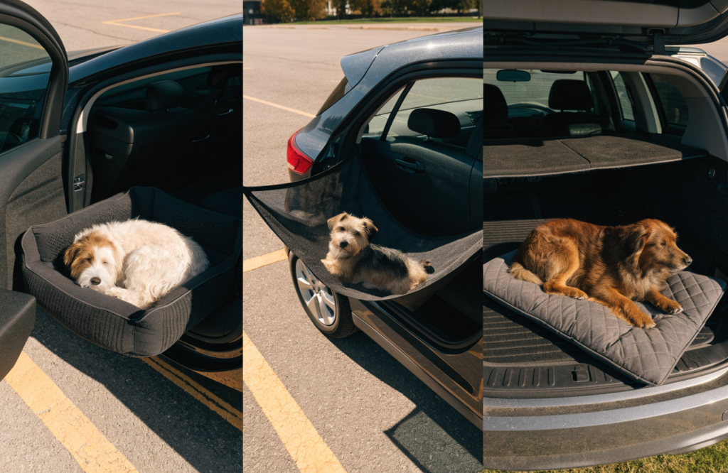 Booster, back-seat hammock and cargo-area car dog beds compared