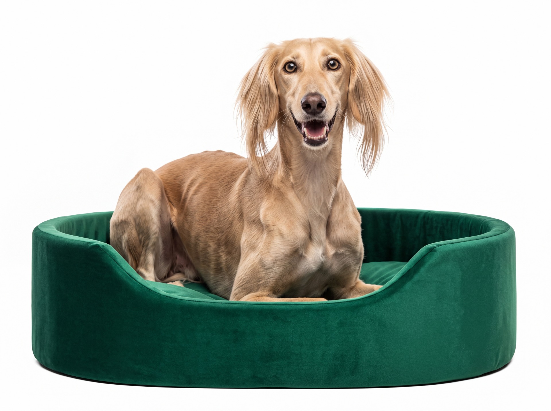 velvet dog bed